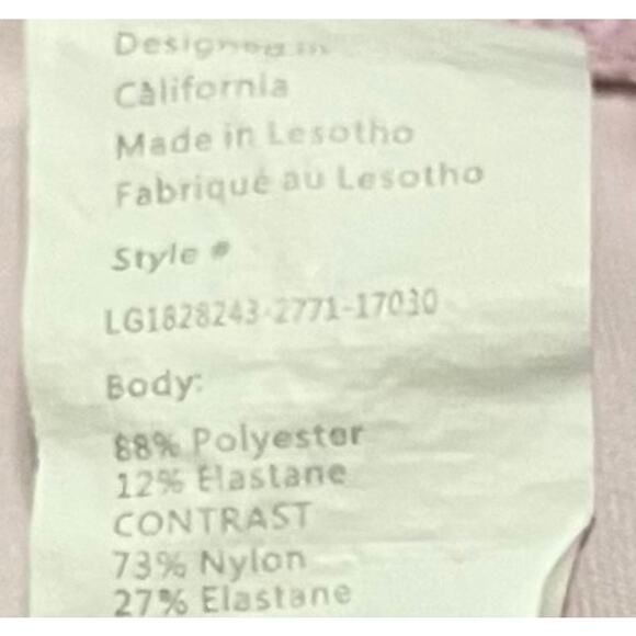 FABLETICS POWER HOLD FULL LENGTH YOGA LEGGINGS, WOMENS, S, PINK PURPLE WHITE - Picture 9 of 10